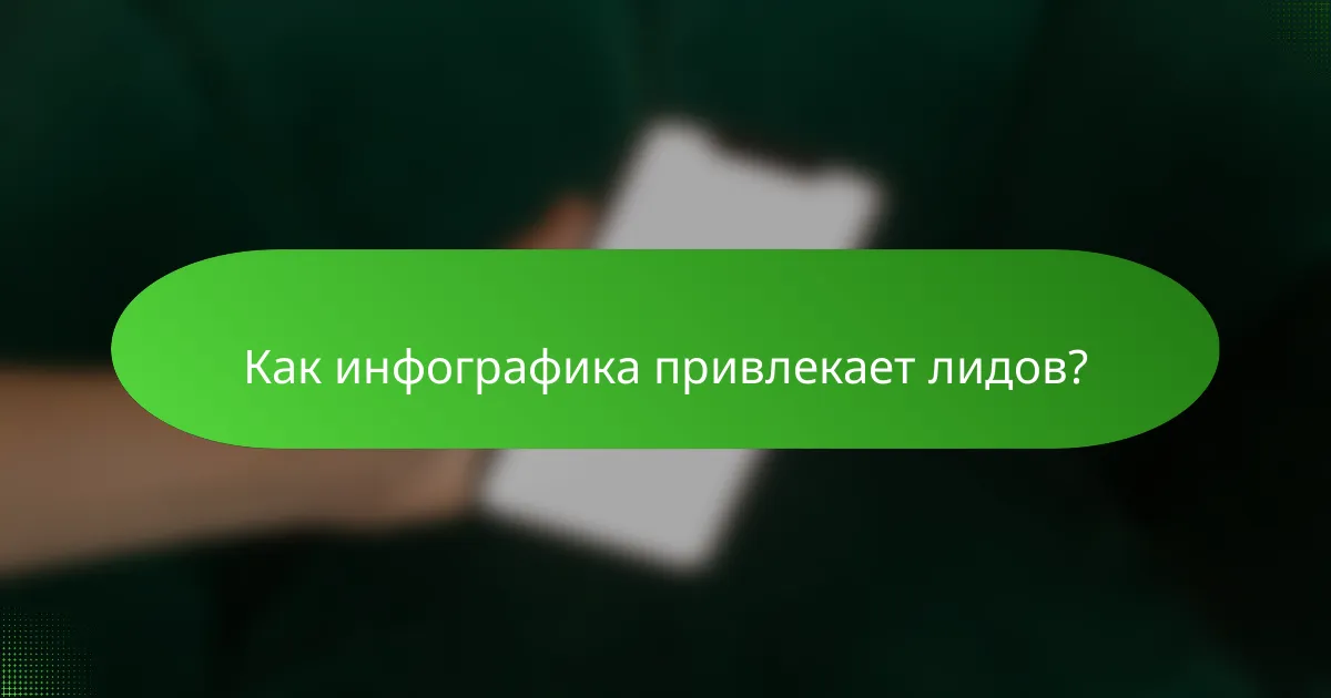 Как инфографика привлекает лидов?